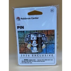 Pokemon‎ Center NAIC 2026 Kanto Starters Exclusive Pin Sealed